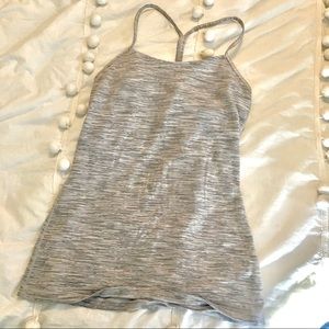 power pose yoga tank gray spacedye - lululemon